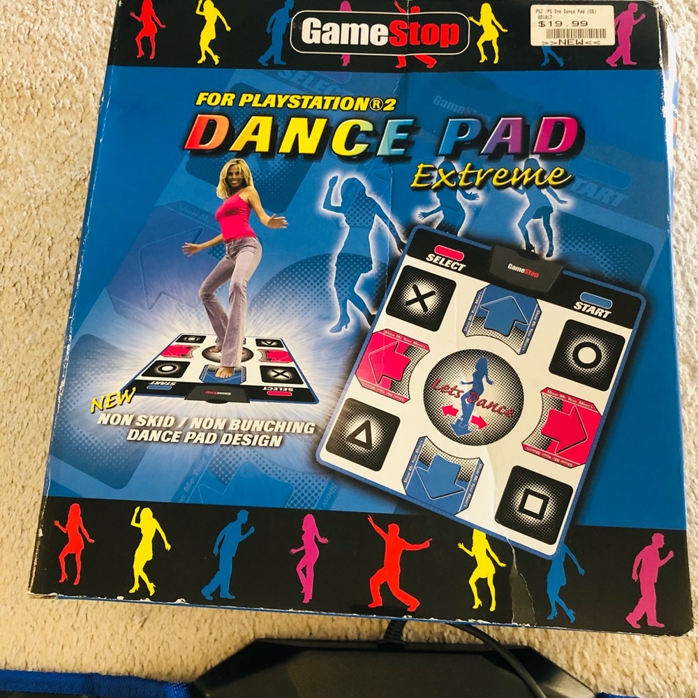 Game Stop Dance Pad Extreme for PS2 Sony Playstation 2 With Box Preowned.